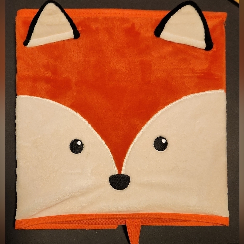 Collapsible Fox Fabric Bin